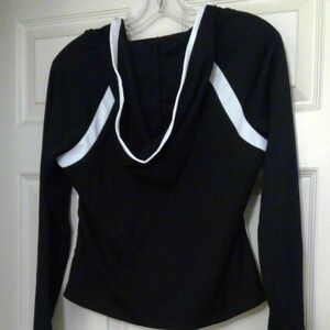 Champion Hoodie Black with White. Size small new